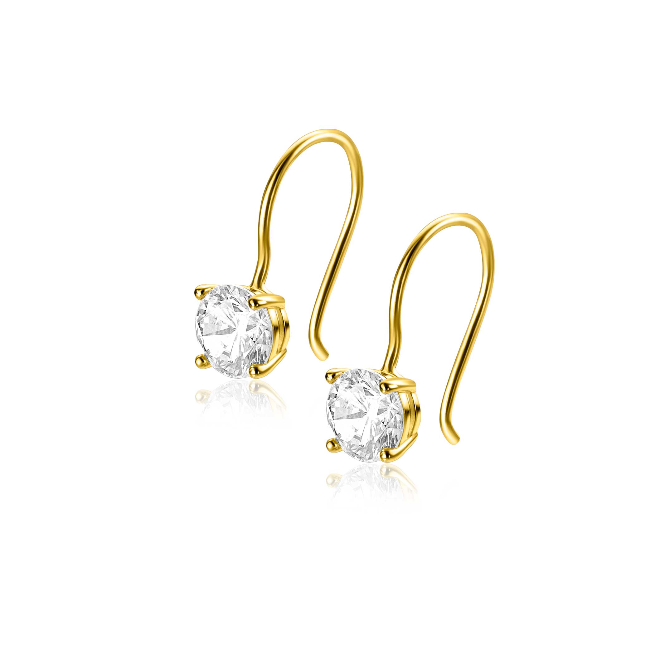 ZINZI GOLD oorhanger met zirconia