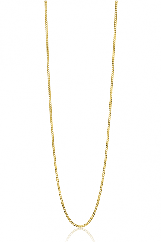 ZINZI GOLD gourmet lengtecollier 1mm 42cm