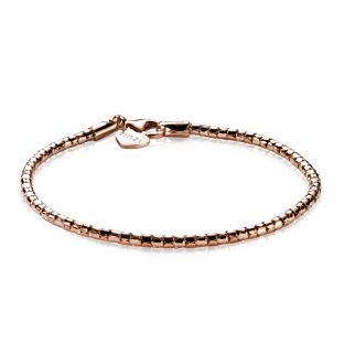 ZINZI silbernes Fantasie Armband rosé vergoldet 19cm ZIA1129R