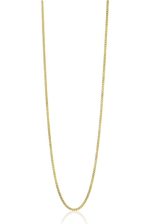 ZINZI GOLD gourmet lengtecollier 1mm 42cm